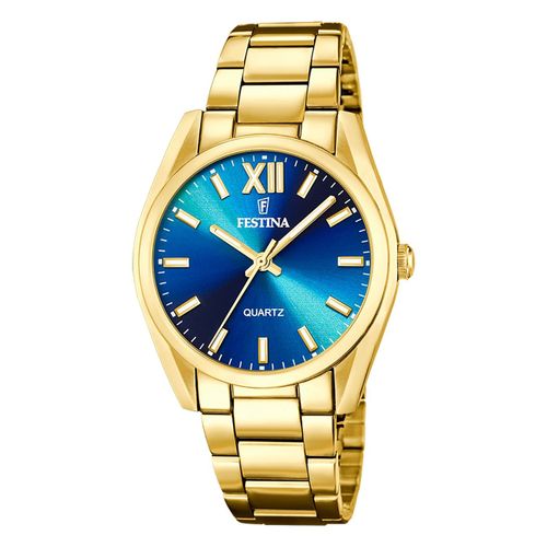Montre Pour Homme Festina En Acier Inoxydable Doré Montre-Bracelet Boyfriend Festina Uf20640/8