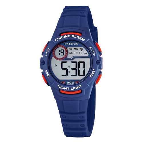 Montre Pour Enfants Calypso En Caoutchouc Bleu Foncé Montre-Bracelet Junior Calypso Uk5852/5