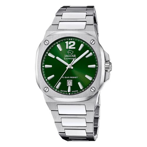 Montre Homme Jaguar En Acier Inoxydable Argenté Jaguar Rc. Montre Uj1024/2