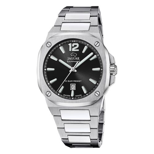 Montre Homme Jaguar En Acier Inoxydable Argenté Jaguar Rc. Montre Uj1024/3