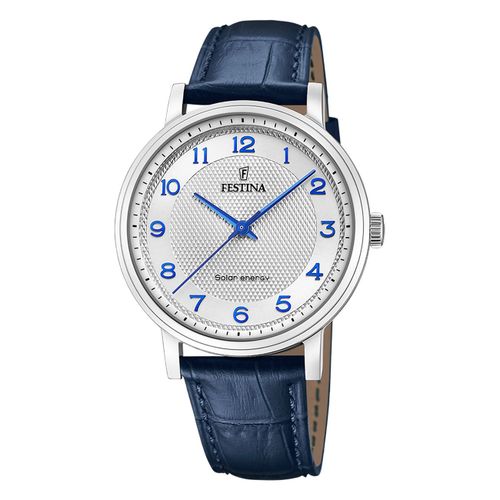 Festina Montre Homme Cuir Bleu Festina Montre Solaire À Énergie Solaire Uf20660/1