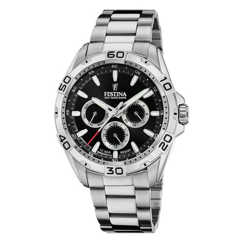 Montre Homme Festina Acier Inoxydable Argent Montre-Bracelet Multifonction Festina Uf20623/4