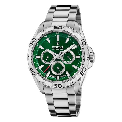 Montre Homme Festina Acier Inoxydable Argent Montre-Bracelet Multifonction Festina Uf20623/3