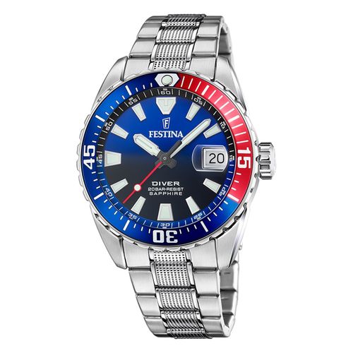 Festina Montre Homme Acier Inoxydable Argent Festina The Originals Montre-Bracelet Uf20669/4