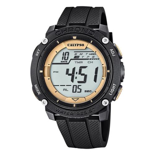 Montre Pour Homme Calypso En Plastique Noir Montre-Bracelet Numérique Calypso Uk5820/4