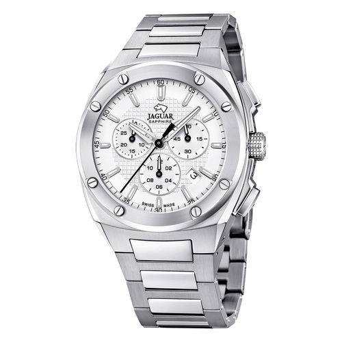Jaguar Montre Pour Hommes En Acier Inoxydable Argenté Jaguar Montre-Bracelet De Direction Uj805/A