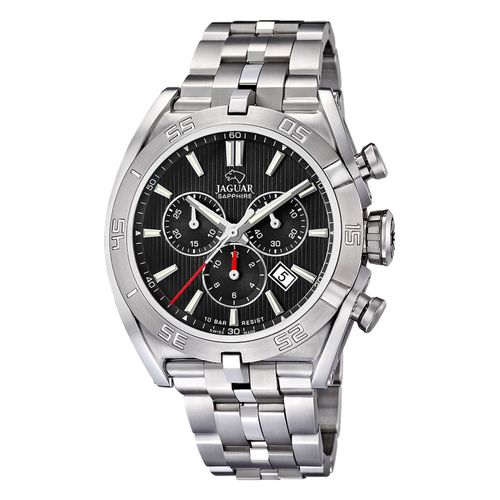 Jaguar Montre Pour Hommes En Acier Inoxydable Argenté Jaguar Montre-Bracelet De Direction Uj852/D
