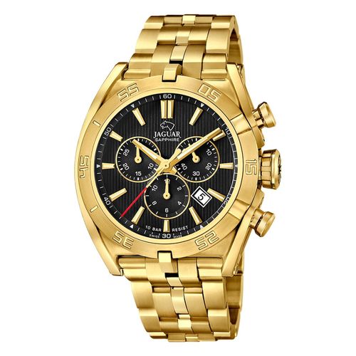 Jaguar Montre Pour Homme En Acier Inoxydable Or Jaguar Montre-Bracelet De Direction Uj853/B