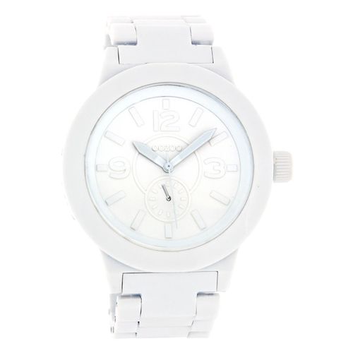 Oozoo Montre Unisexe Série Vintage Analogique Plastique Blanc Uoc4115a