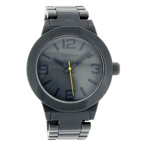Oozoo Montre Unisexe Série Vintage Analogique Plastique Gris Foncé Uoc3683a