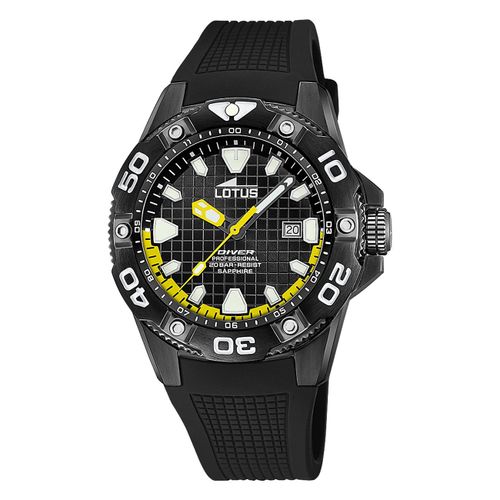 Montre Homme Lotus Silicone Noir Montre-Bracelet Lotus Classic Ul18928/2