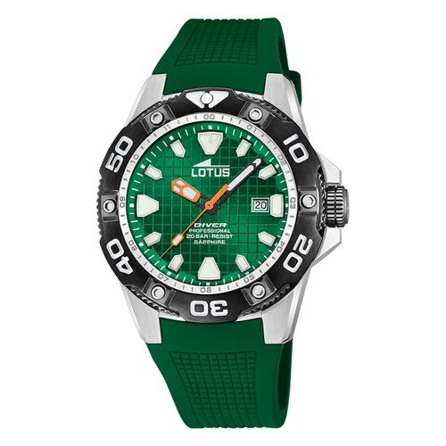 Montre Homme Lotus Silicone Vert Montre-Bracelet Lotus Classic Ul18927/C