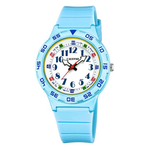 Montre Pour Enfants Calypso En Plastique Pur Bleu Clair Montre-Bracelet Junior Calypso Uk5828/2