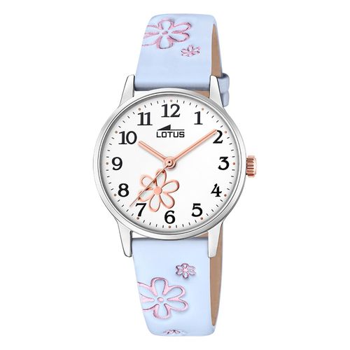 Montre Pour Enfants Lotus Youth En Cuir Bleu Clair Montre-Bracelet Lotus Classic Ul18863/3