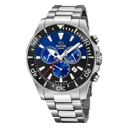 Jaguar Montre Pour Hommes En Acier Inoxydable Argenté Jaguar Montre-Bracelet De Direction Uj861/8