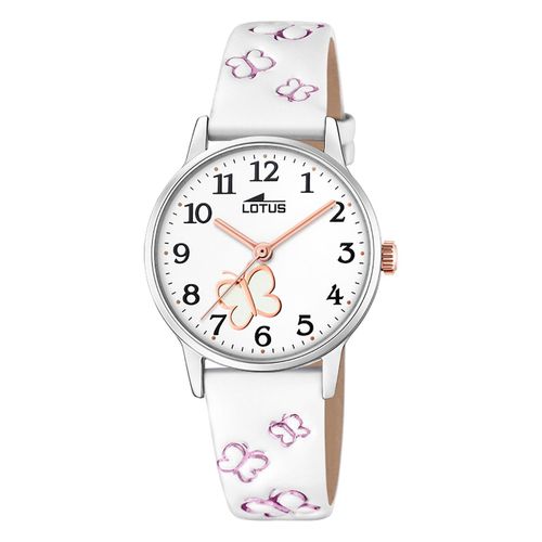 Montre Pour Enfants Lotus Youth En Cuir Blanc Montre Classique Lotus Ul18864/1