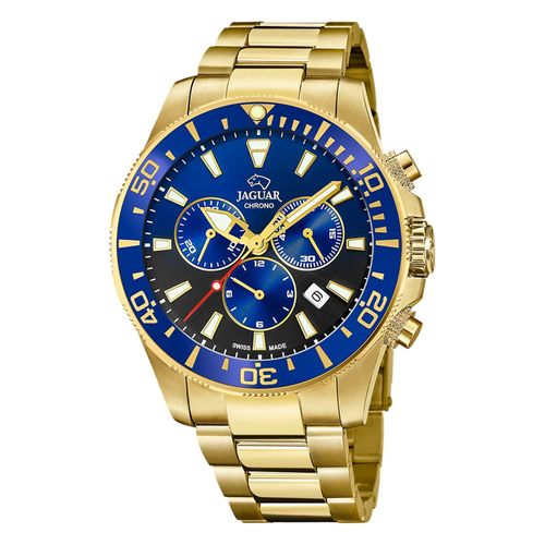 Jaguar Montre Pour Hommes En Acier Inoxydable Or Jaguar Montre-Bracelet De Direction Uj864/5