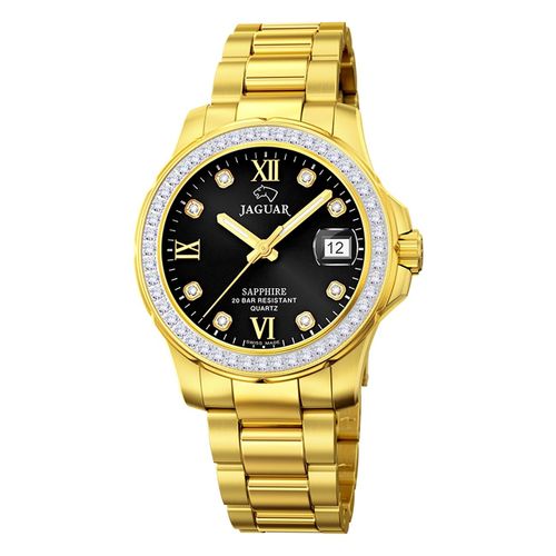 Jaguar Montre Femme Acier Inoxydable Or Jaguar Montre-Bracelet De Direction Uj895/4