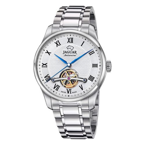 Montre Pour Hommes Jaguar En Acier Inoxydable Argenté Jaguar Montre-Bracelet À Équilibrage Uj965/2