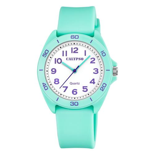 Montre Jeunesse Calypso Silicone Turquoise Montre-Bracelet Junior Calypso Uk5833/3