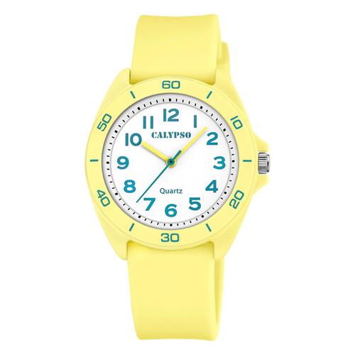 Montre Enfant Calypso En Silicone Jaune Clair Montre-Bracelet Junior Calypso Uk5833/1