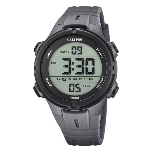 Montre Pour Hommes Calypso Caoutchouc Gris Montre-Bracelet Numérique Calypso Uk5837/4