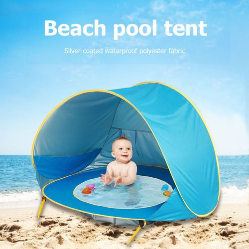 Tente De Plage Étanche Pour Bébé, Auvent Solaire, Protection Contre Les Uv, Avec Piscine, Pare Soleil De Camping D'extérieur Pour Enfants