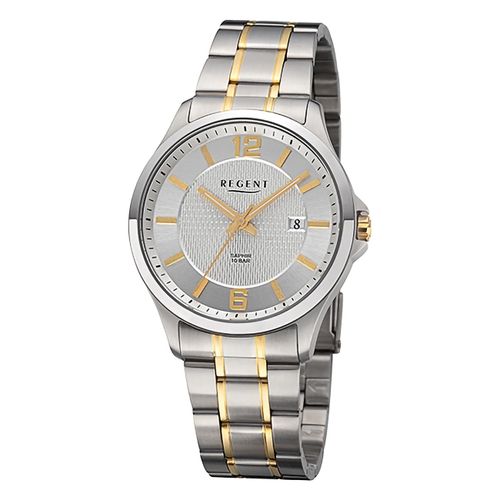 Regent Montre-Bracelet Pour Homme Bracelet En Métal Analogique Argent Or Urf1527