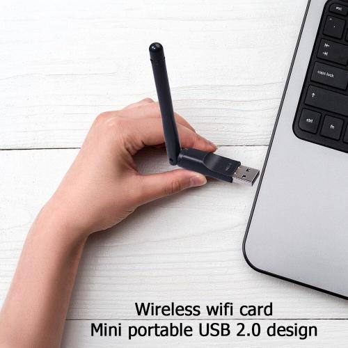 Adaptateur USB WIFI sans fil MT7601, 2021 Mbps, carte réseau 150 B/g/n LAN avec antenne rotative, nouveauté 2.0