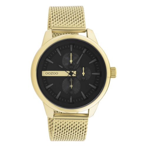 Montre Pour Homme Oozoo Timepieces C11017 Maille Métallique Analogique Or Uoc11017
