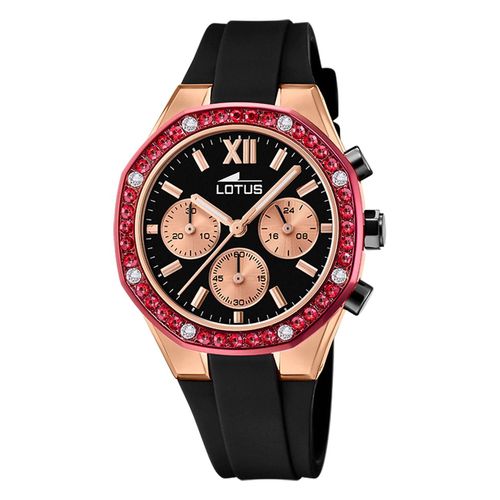 Montre Femme Lotus Silicone Noir Montre Lotus Classic Ul18877/1