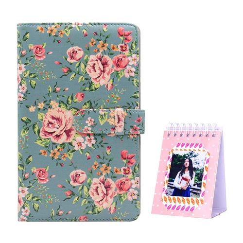 Mini Album Photo avec couverture en cuir PU, avec calendrier de bureau, pour Instax Mini 11 9 8 + 8 90 70 26 + 25 7S 50S, SP 2 1