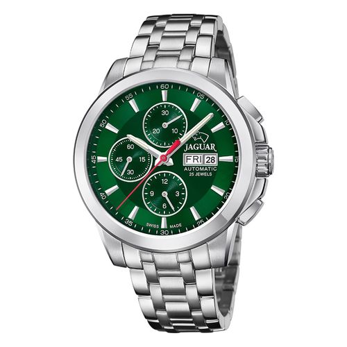 Montre Homme Jaguar Acier Inoxydable Argent Jaguar Montre Bracelet Le Chronographe Uj978/5