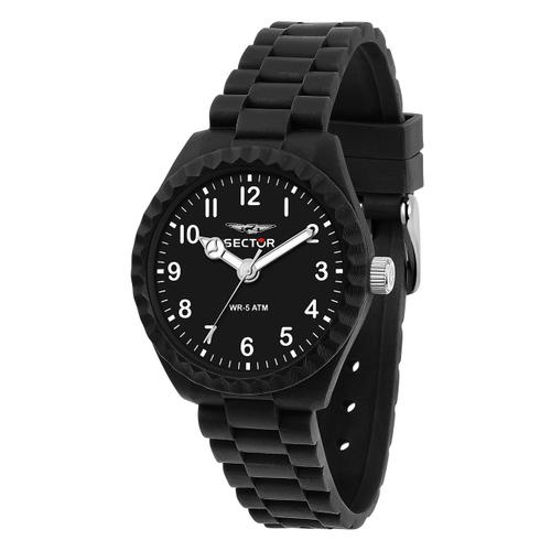 Montre Homme Sector Analogique Bracelet Silicone Noir Use51549006