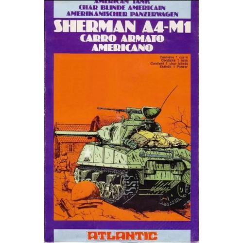 Atlantic 4604 - Char Blindé Américain Sherman A4-M1 - 1/72e-Atlantic