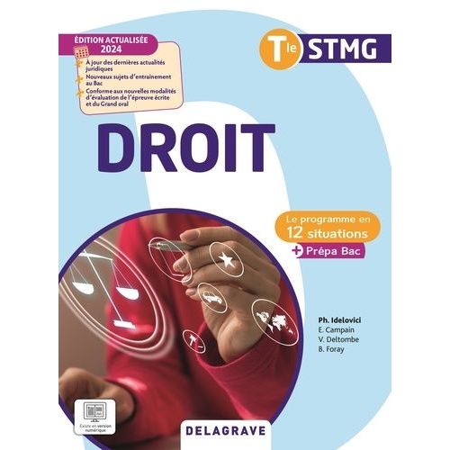 Droit Tle Stmg - Le Programme En 12 Situations + Prépa Bac
