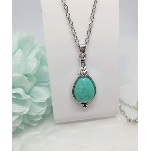 Collier Style Ethnique Turquoise