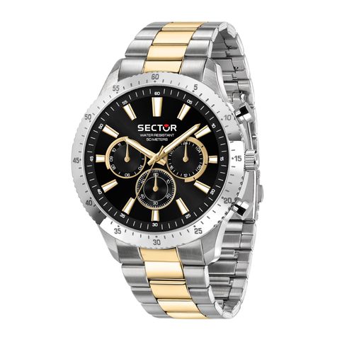 Montre-Bracelet Sector Pour Homme, Multifonction, Bracelet En Acier Inoxydable, Argent, Use53578026