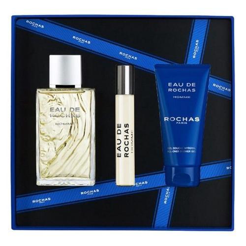 Set De Parfum Homme Eau De Rochas Homme Rochas Edt (3 Pcs) 