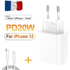 [Compatible iPad 1 - 2 - 3] Cable 1M + Chargeur Secteur Blanc [Phonillico®]