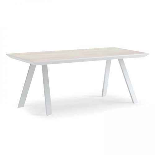 Table À Manger Aluminium Blanche
