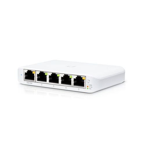 Ubiquiti UniFi Switch USW Flex Mini - Commutateur - intelligent - 4 x 10/100/1000 + 1 x 10/100/1000 (PoE+) - de bureau - PoE+ (pack de 3)