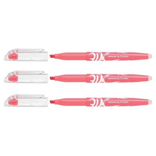 Pilot Lot De 3 Surligneurs Frixion Light Natural, Rouge