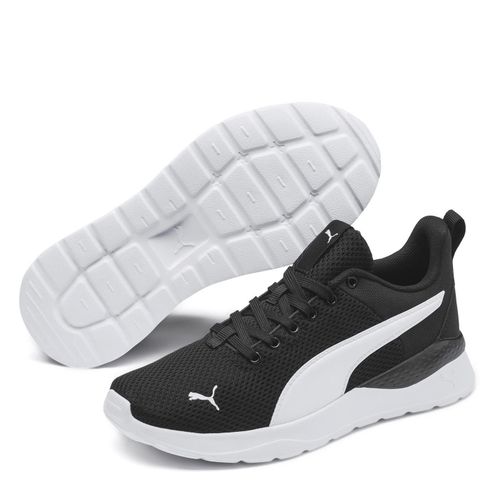 Puma Anzrn Lt Baskets Chaussures De Sport Entrainements Enfant Noir/blanc