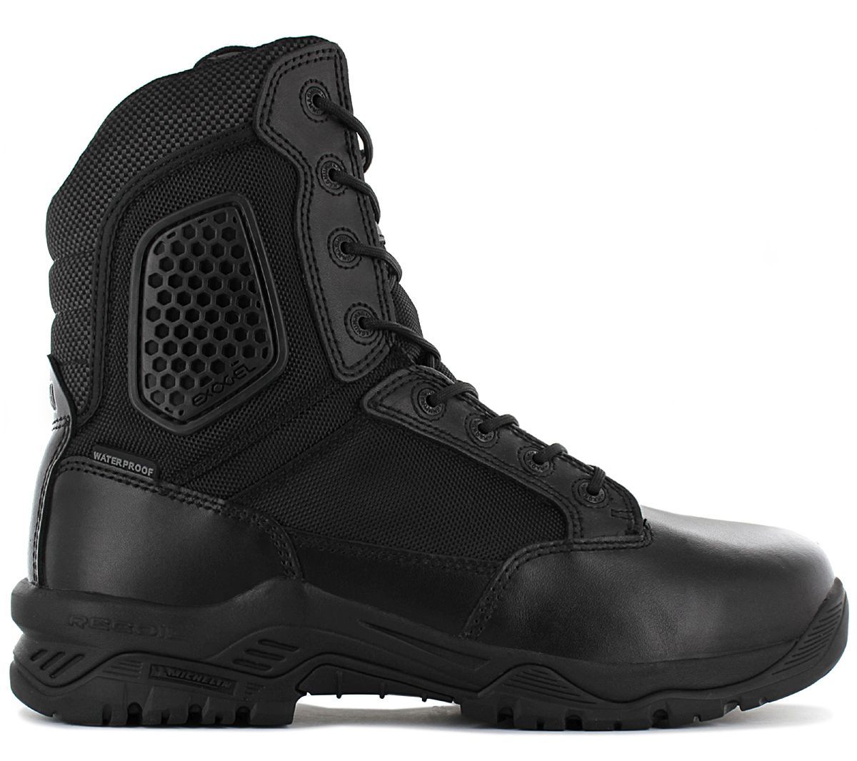 Magnum Strike Force 8.0 Sidezip Wp Waterproof Hommes Tactical Boots Einsatz Bottes Noir 1092