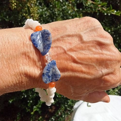 Bracelet Sodalite Et Quartz