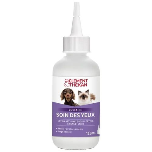 Soin Des Yeux - Clément Thékan - Chiens Et Chats - Hygiène Oculaire - Formule Douce - 125 Ml