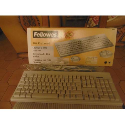 CLAVIER AZERTY 104 TOUCHES VERSION FRANCAISE FELLOWES 99902