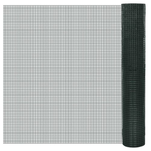 Vidaxl Grillage Pour Voli¿¿Re Acier Galvanis¿¿ 1 X 25 M Vert