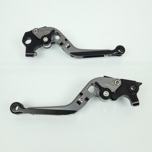 Levier Frein Embrayage Pour Moto Ktm 690 Duke 2014 À 2017 Alu Gris / Noir Neuf